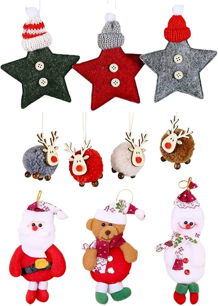 Amazon.co.jp: iikuru クリスマス オーナメント 10点セット クリスマス